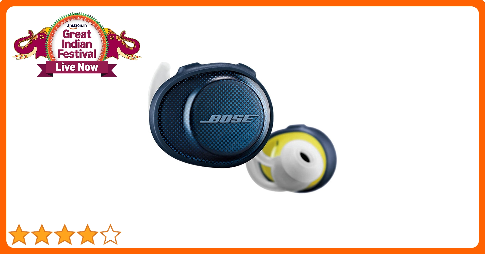 ヘッドフォン/イヤフォン BOSE - BOSE SOUNDSPORT FREE WIRELESS HEADPHONES Bose SoundSport Free, True Wireless Earbuds, (Sweatproof